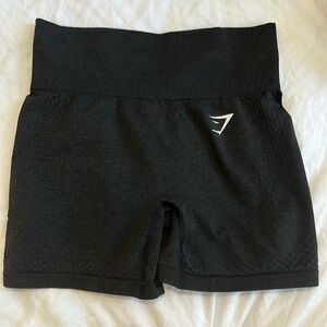 Gymshark Vital Seamless Shorts, Black Marl, Small